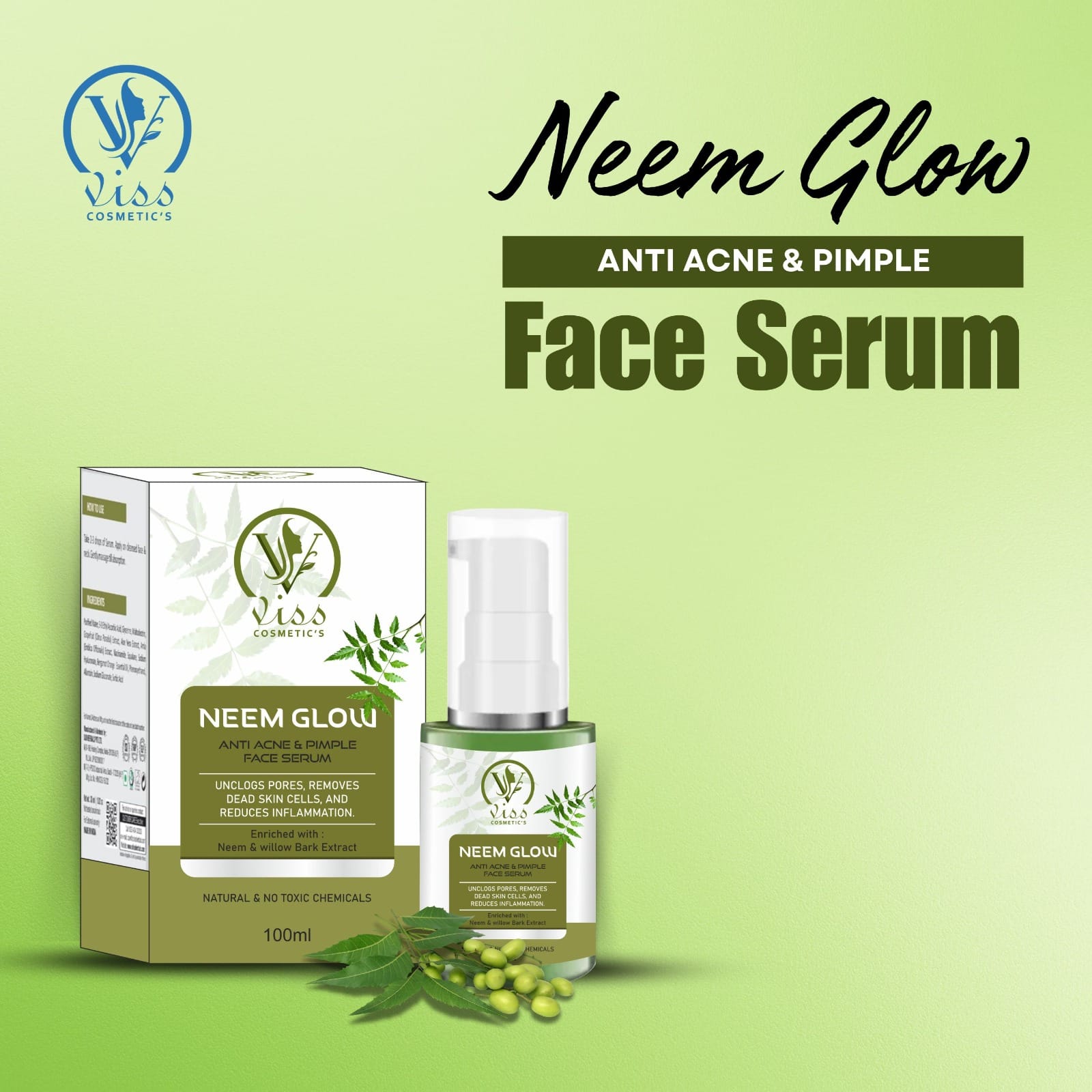 Visscosmetics Neem Glow Face Serum