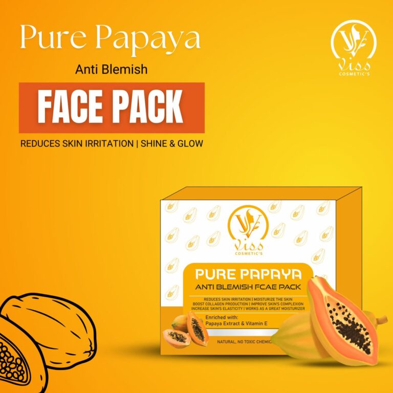 Visscosmetics Pure Papaya Anti-Blemish Face Pack