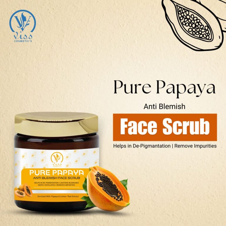 Visscosmetics Pure Papaya Anti-Blemish Face Scrub